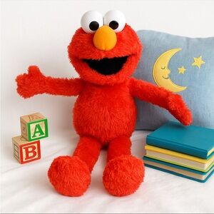 Sesame Street Singing & Snoring Elmo Plush 2012 Hasbro Interactive Talking Toy